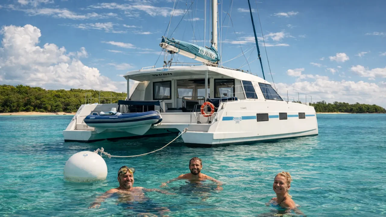 Excursion privée & croisière en catamaran en Guadeloupe vers Petite-Terre, Marie-Galante et Les Saintes