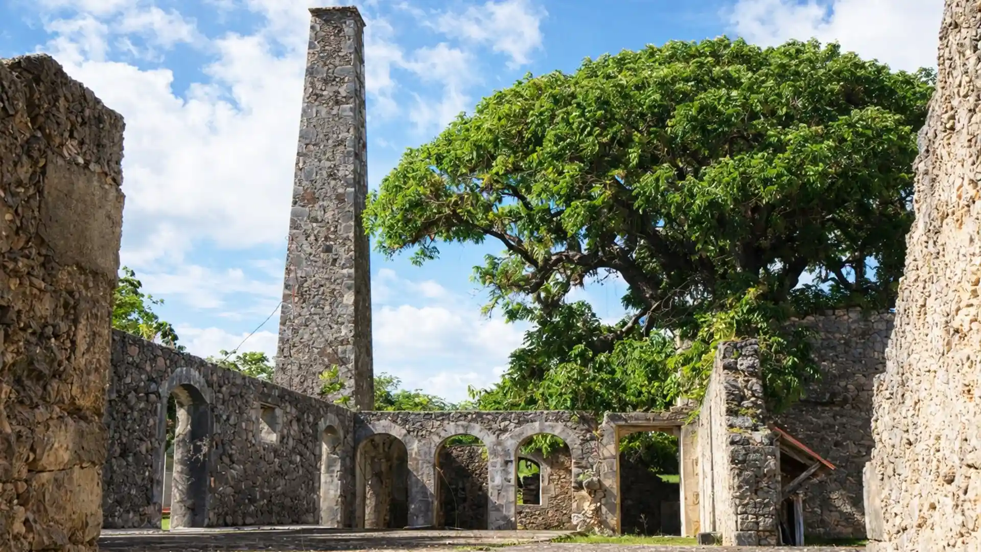 Vestiges historiques à Marie-Galante lors d’une excursion ou croisière à la journée au départ de la Guadeloupe