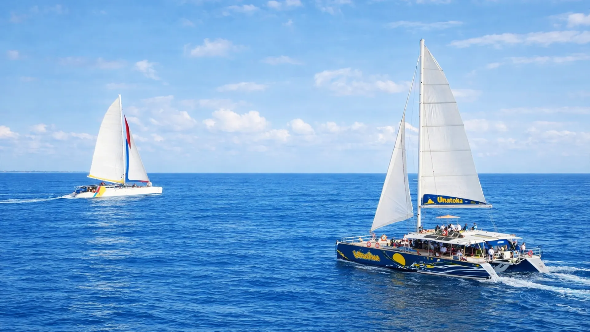 Excursion en maxi-catamaran à voiles en Guadeloupe