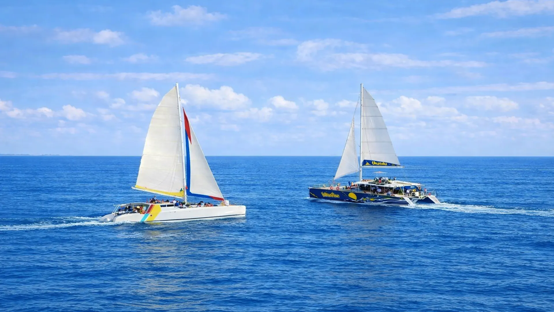 Excursion en maxi-catamaran à voiles en Guadeloupe