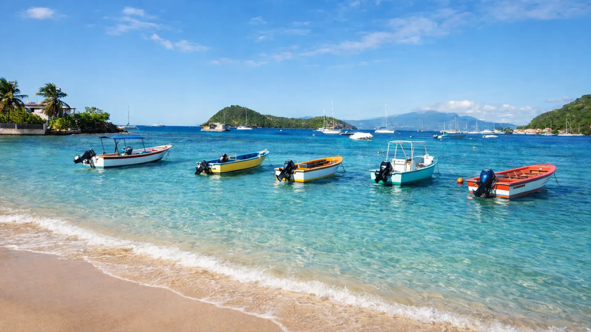 Excursion Les Saintes en bateau, speedboat ou croisière en voilier en Guadeloupe