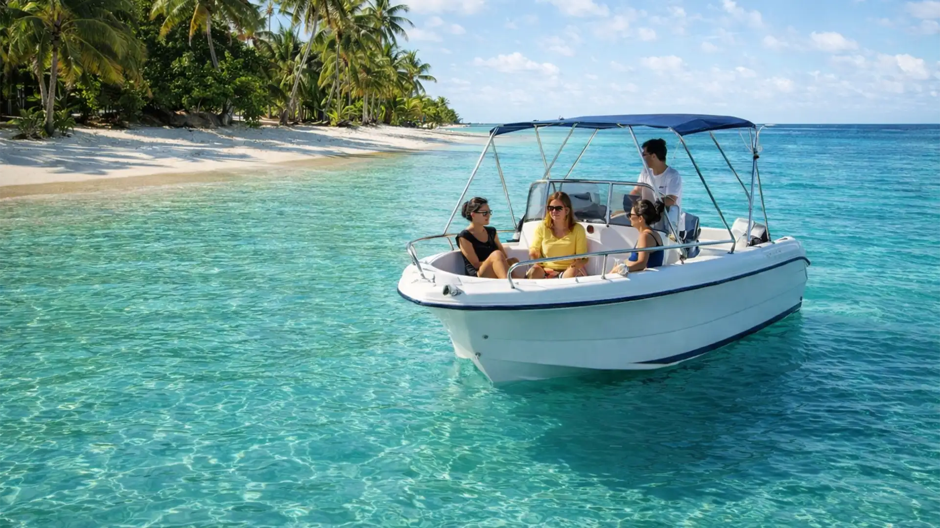 Location bateau moteur Cap Camarat 6.5 en Guadeloupe au départ de Saint-François pour excursion vers Petite-Terre, La Désirade ou sortie pêche.