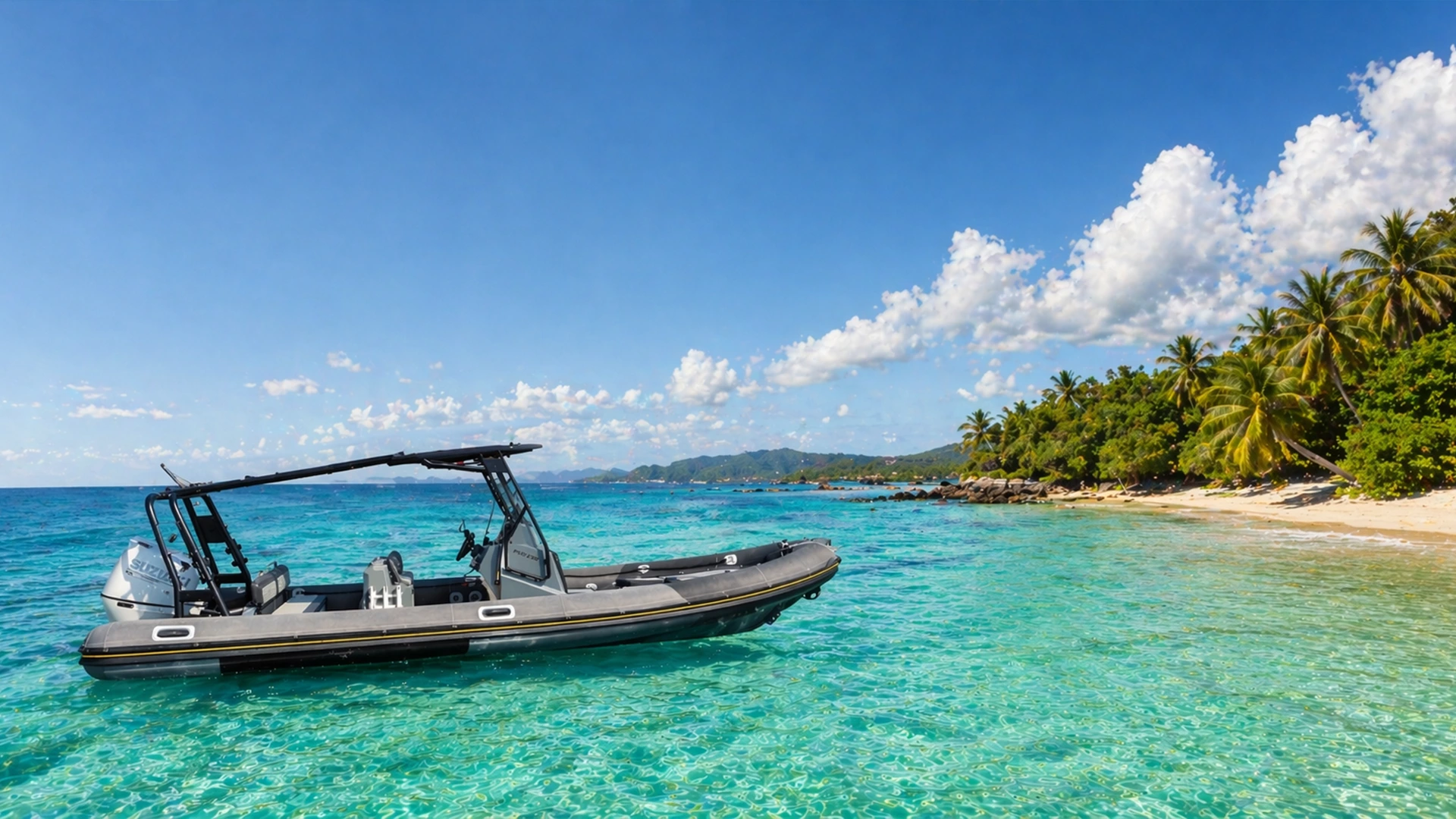 Excursion privative ou location bateau moteur à Saint-François en Guadeloupe vers Petite-Terre et les îles